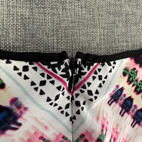 Bisou Bisou‎ Michele Bohbot Romper Shorts Multicolor Black Pink XS Sleeveless - Picture 13 of 15